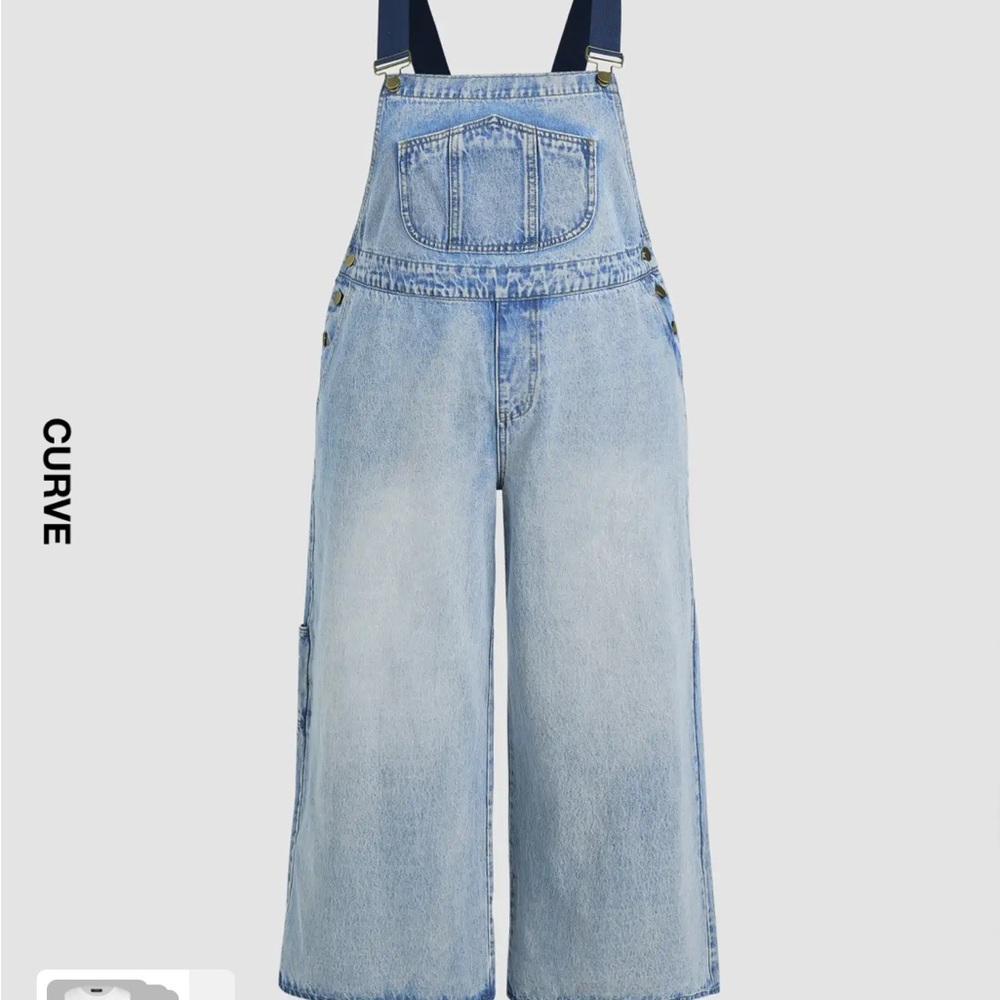 New With Tags CIDER curvy 2X Trendy wide leg overalls! So cute for fall!